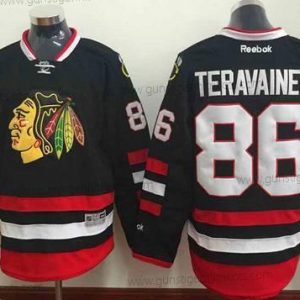 Herren Chicago Blackhawks #86 Teuvo Teravainen 2014 Stadium Series Trikots – Schwarz