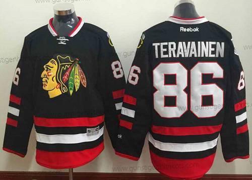 Herren Chicago Blackhawks #86 Teuvo Teravainen 2014 Stadium Series Trikots – Schwarz