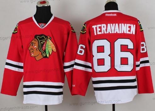 Herren Chicago Blackhawks #86 Teuvo Teravainen Punk Trikots – Rot