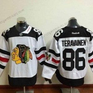 Herren Chicago Blackhawks #86 Teuvo Teravainen Reebok 2016 Stadium Series Premier Trikots – Weiß