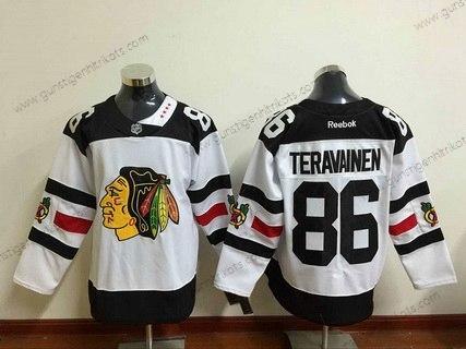 Herren Chicago Blackhawks #86 Teuvo Teravainen Reebok 2016 Stadium Series Premier Trikots – Weiß