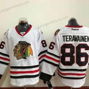 Herren Chicago Blackhawks #86 Teuvo Teravainen Trikots – Weiß