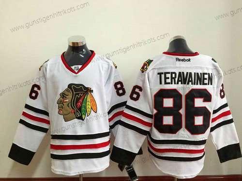 Herren Chicago Blackhawks #86 Teuvo Teravainen Trikots – Weiß