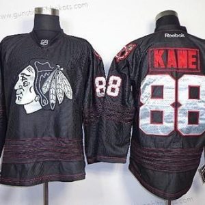 Herren Chicago Blackhawks #88 Patrick Kane 2013 Ice Trikots – Schwarz