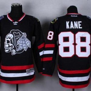 Herren Chicago Blackhawks #88 Patrick Kane 2014 Stadium Series With Skulls Trikots – Schwarz