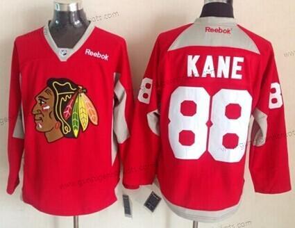 Herren Chicago Blackhawks #88 Patrick Kane 2014 Training Trikots – Rot