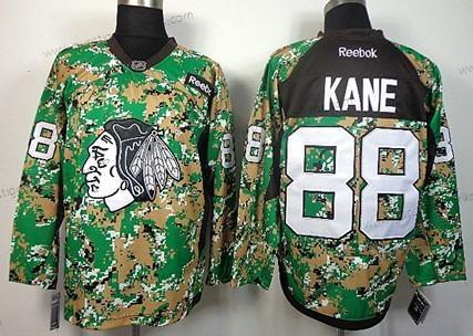 Herren Chicago Blackhawks #88 Patrick Kane 2014 Trikots – Tarnfarbe