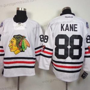 Herren Chicago Blackhawks #88 Patrick Kane 2015 Winter Klassisch Trikots – Weiß