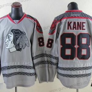 Herren Chicago Blackhawks #88 Patrick Kane Charcoal Trikots – Grau