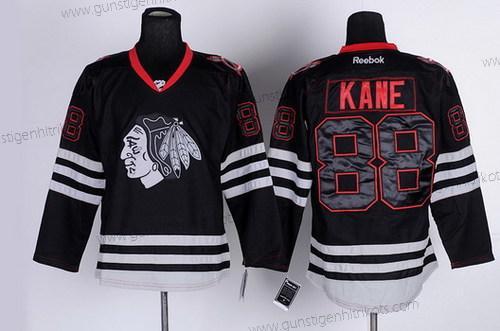 Herren Chicago Blackhawks #88 Patrick Kane Ice Trikots – Schwarz