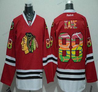 Herren Chicago Blackhawks #88 Patrick Kane Reebok Colored NHL Trikots – Rot