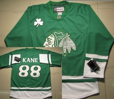 Herren Chicago Blackhawks #88 Patrick Kane St. Patrick’S Day Trikots – Grün