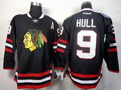 Herren Chicago Blackhawks #9 Bobby Hull 2014 Stadium Series Trikots – Schwarz