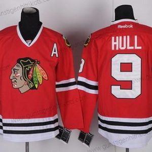 Herren Chicago Blackhawks #9 Bobby Hull Trikots – Rot