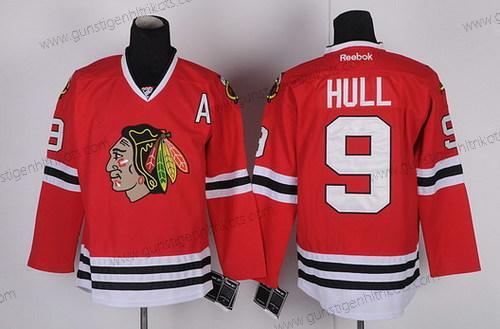 Herren Chicago Blackhawks #9 Bobby Hull Trikots – Rot