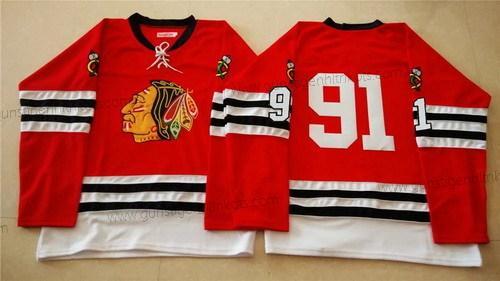 Herren Chicago Blackhawks #91 Brad Richards 1960-61 Vintage Trikots – Rot