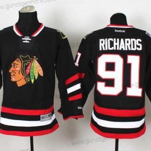 Herren Chicago Blackhawks #91 Brad Richards 2014 Stadium Series Trikots – Schwarz