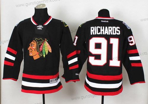 Herren Chicago Blackhawks #91 Brad Richards 2014 Stadium Series Trikots – Schwarz