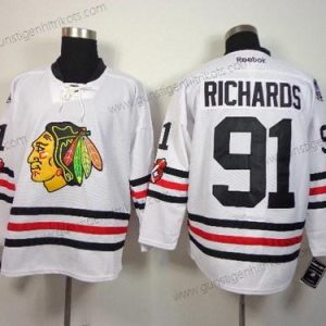 Herren Chicago Blackhawks #91 Brad Richards 2015 Winter Klassisch Trikots – Weiß