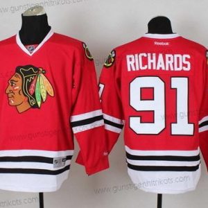 Herren Chicago Blackhawks #91 Brad Richards Trikots – Rot