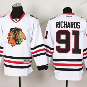 Herren Chicago Blackhawks #91 Brad Richards Trikots – Weiß