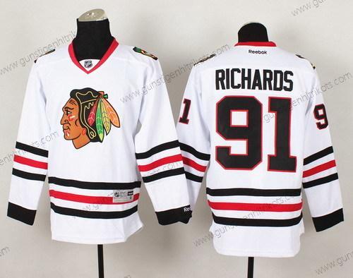 Herren Chicago Blackhawks #91 Brad Richards Trikots – Weiß