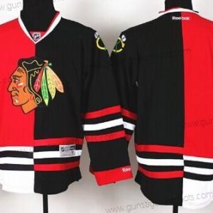 Herren Chicago Blackhawks Leer #2 Two Tone Trikots – Rot Schwarz