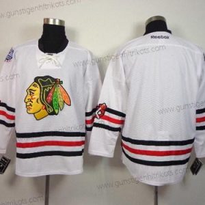 Herren Chicago Blackhawks Leer 2015 Winter Klassisch Trikots – Weiß