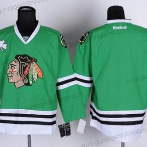 Herren Chicago Blackhawks Leer Trikots – Grün