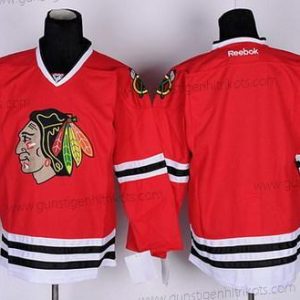 Herren Chicago Blackhawks Leer Trikots – Rot