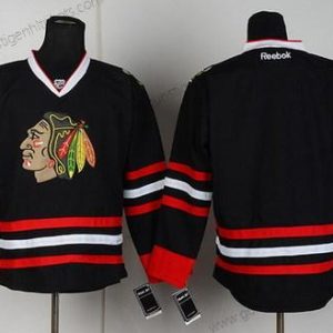 Herren Chicago Blackhawks Leer Trikots – Schwarz