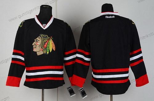 Herren Chicago Blackhawks Leer Trikots – Schwarz