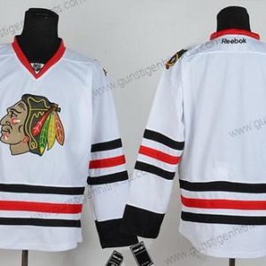 Herren Chicago Blackhawks Leer Trikots – Weiß