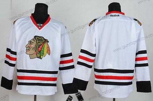 Herren Chicago Blackhawks Leer Trikots – Weiß