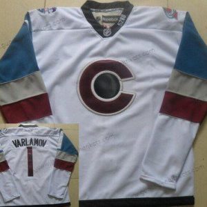 Herren Colorado Avalanche #1 Semyon Varlamov 2016 Stadium Series Hockey Trikots – Weiß