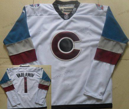 Herren Colorado Avalanche #1 Semyon Varlamov 2016 Stadium Series Hockey Trikots – Weiß