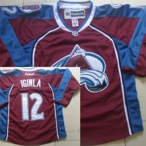 Herren Colorado Avalanche #12 Jarome Iginla Trikots – Rot