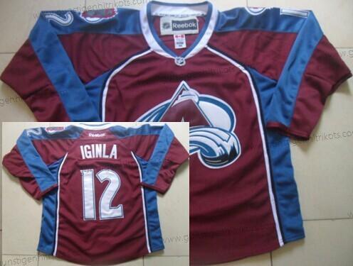 Herren Colorado Avalanche #12 Jarome Iginla Trikots – Rot