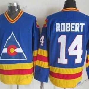 Herren Colorado Avalanche #14 Joe Robert Retro CCM Trikots – Blau