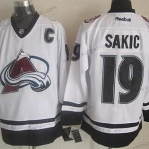 Herren Colorado Avalanche #19 Joe Sakic 2014 Trikots – Weiß