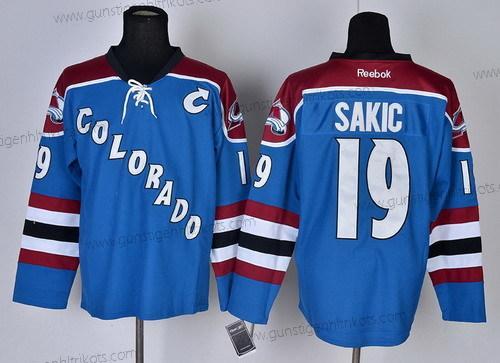 Herren Colorado Avalanche #19 Joe Sakic Ausweichtrikot Trikots – Blau