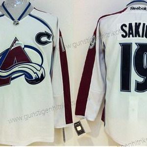 Herren Colorado Avalanche #19 Joe Sakic Trikots – Weiß