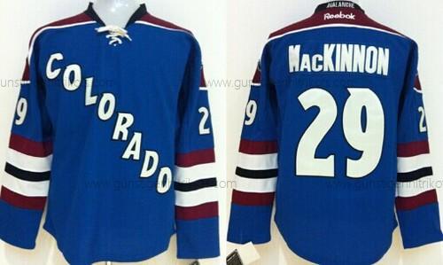 Herren Colorado Avalanche #29 Nathan Mackinnon Ausweichtrikot Trikots – Blau