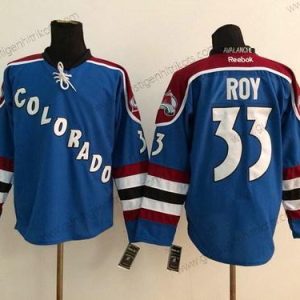 Herren Colorado Avalanche #33 Patrick Roy Ausweichtrikot Trikots – Blau