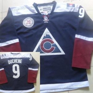 Herren Colorado Avalanche #9 Matt Duchene Reebok 20Th ersatzweise Premier Trikots – Marineblau Blau