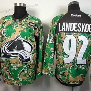 Herren Colorado Avalanche #92 Gabriel Landeskog 2014 Trikots – Tarnfarbe