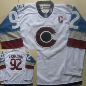 Herren Colorado Avalanche #92 Gabriel Landeskog Reebok 2016 Stadium Series Hockey Trikots – Weiß