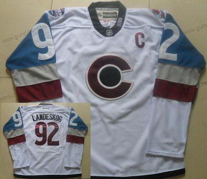 Herren Colorado Avalanche #92 Gabriel Landeskog Reebok 2016 Stadium Series Hockey Trikots – Weiß