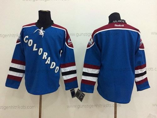 Herren Colorado Avalanche Leer Ausweichtrikot Trikots – Blau