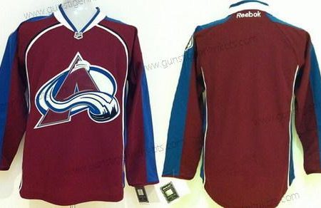 Herren Colorado Avalanche Leer Trikots – Rot